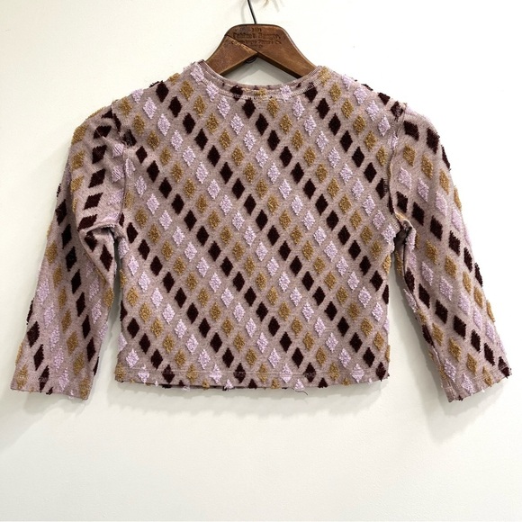 Free People Magic Carpet Diamond Terry Cloth Tee Size XS - Picture 3 of 8